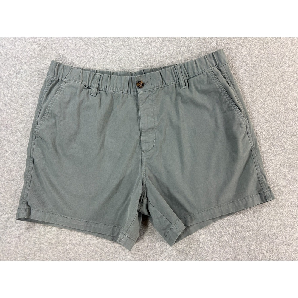 Bearbottom Stretch Cotton Blend Casual Shorts (Men's 2XL) Green - 5.5"